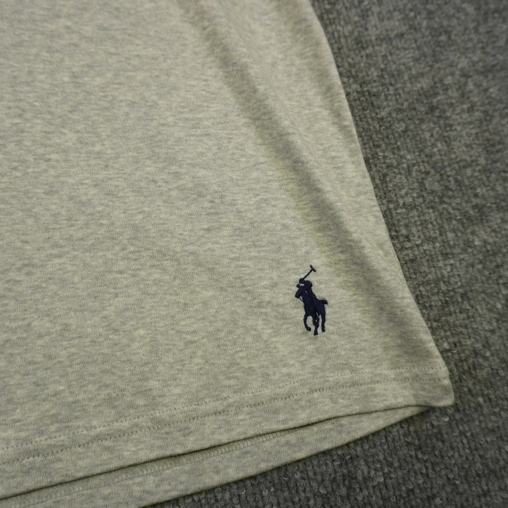 NEW Polo Ralph Lauren T Shirt Mens XL Gray Mercerized Cotton Short Sleeve Pony